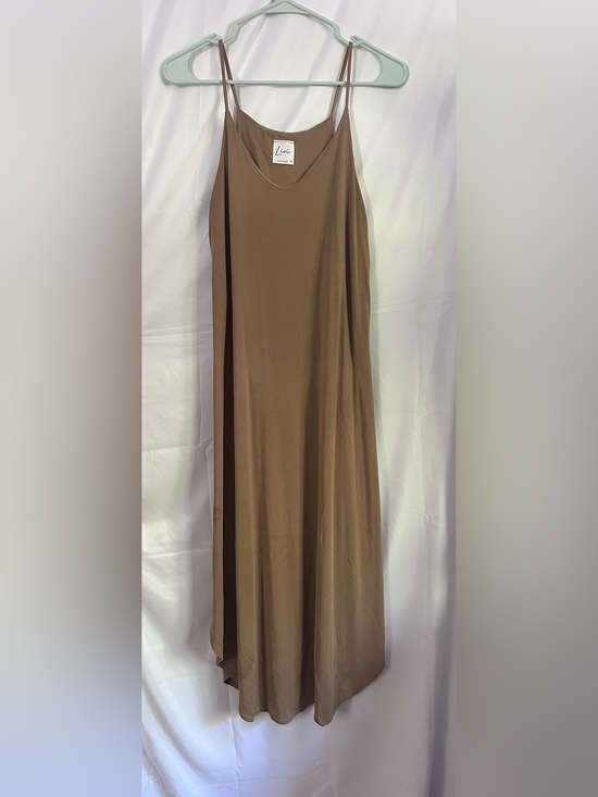 Olivia Rae Dresses & Skirts - Olivia Rae Brown Slip Maxi Dress with Thin Straps